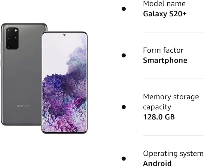 Samsung Galaxy S20 Plus 5G Mobile Phone - Unlocked SIM Free - Image 3